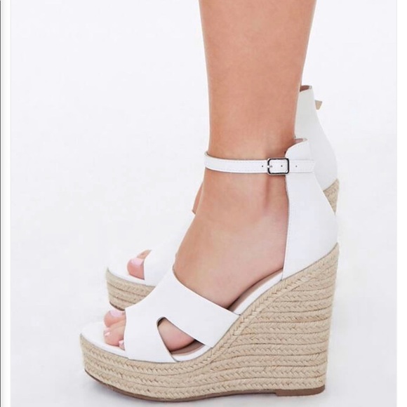 NEW F21 | Espadrille Platform Wedge Sandals - Picture 3 of 5
